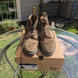 Dr. Martens Olive Green Suede 101 UB Boots, 8